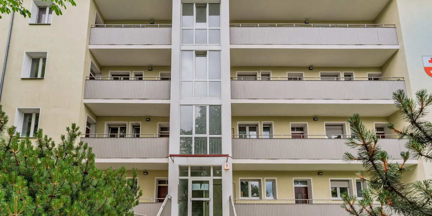 Fassadenansicht des Wohngebäudes